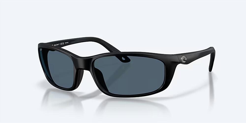 NEW COSTA DEL MAR men's brine ii sunglasses in black gray 580p